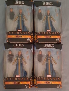 4 Marvel Legends Series Eternals Ajak Action Figures - Blue & Gold